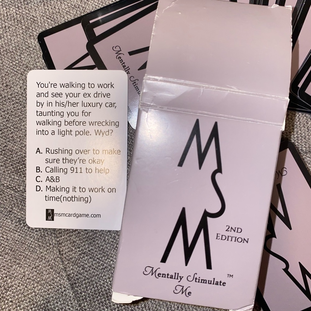 Mentally Stimulate Me Card Game